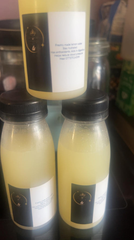 Homemade natural lemon water